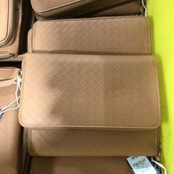 Universal Thread Brown Clutch Zip Around Wallet