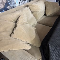 Beige Sofa Sleeper  - 86” x 41” - Excellent Condition 