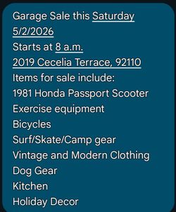 Garage Sale!