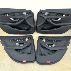 2015+ Mercedes W205 C-Class C300 C43 C63 AMG Door Interior Trim Panels