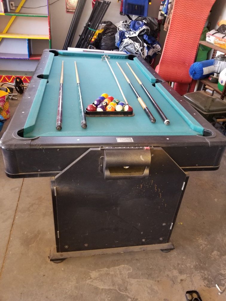 Pool table and air hockey