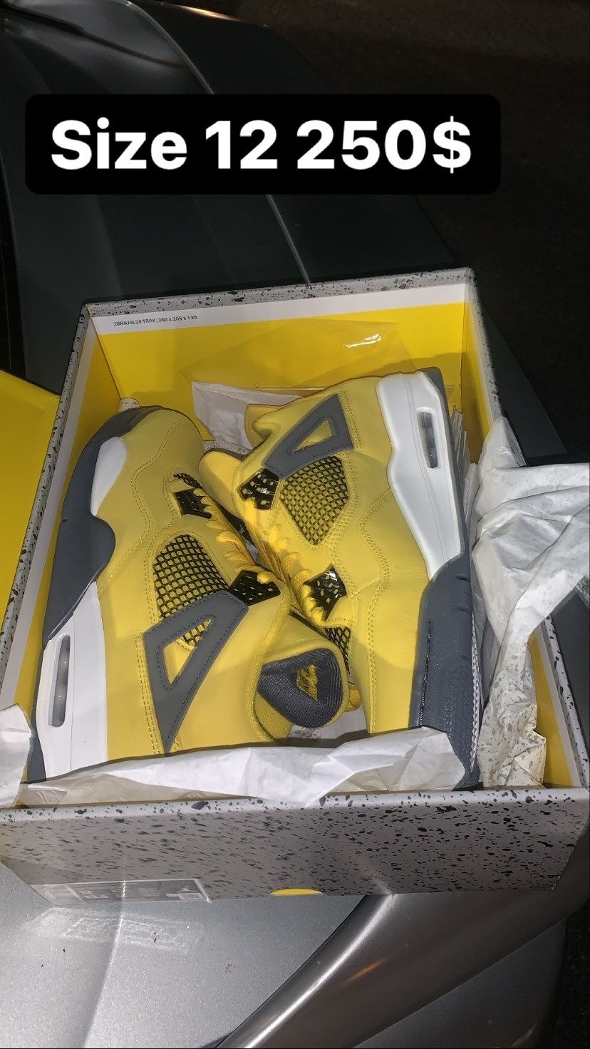 Retro 4 Jordan’s Yellow 