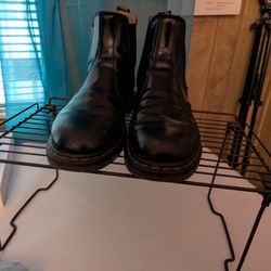 Original Dr. Martens Black Pull on Leather AirWair Boots 2976