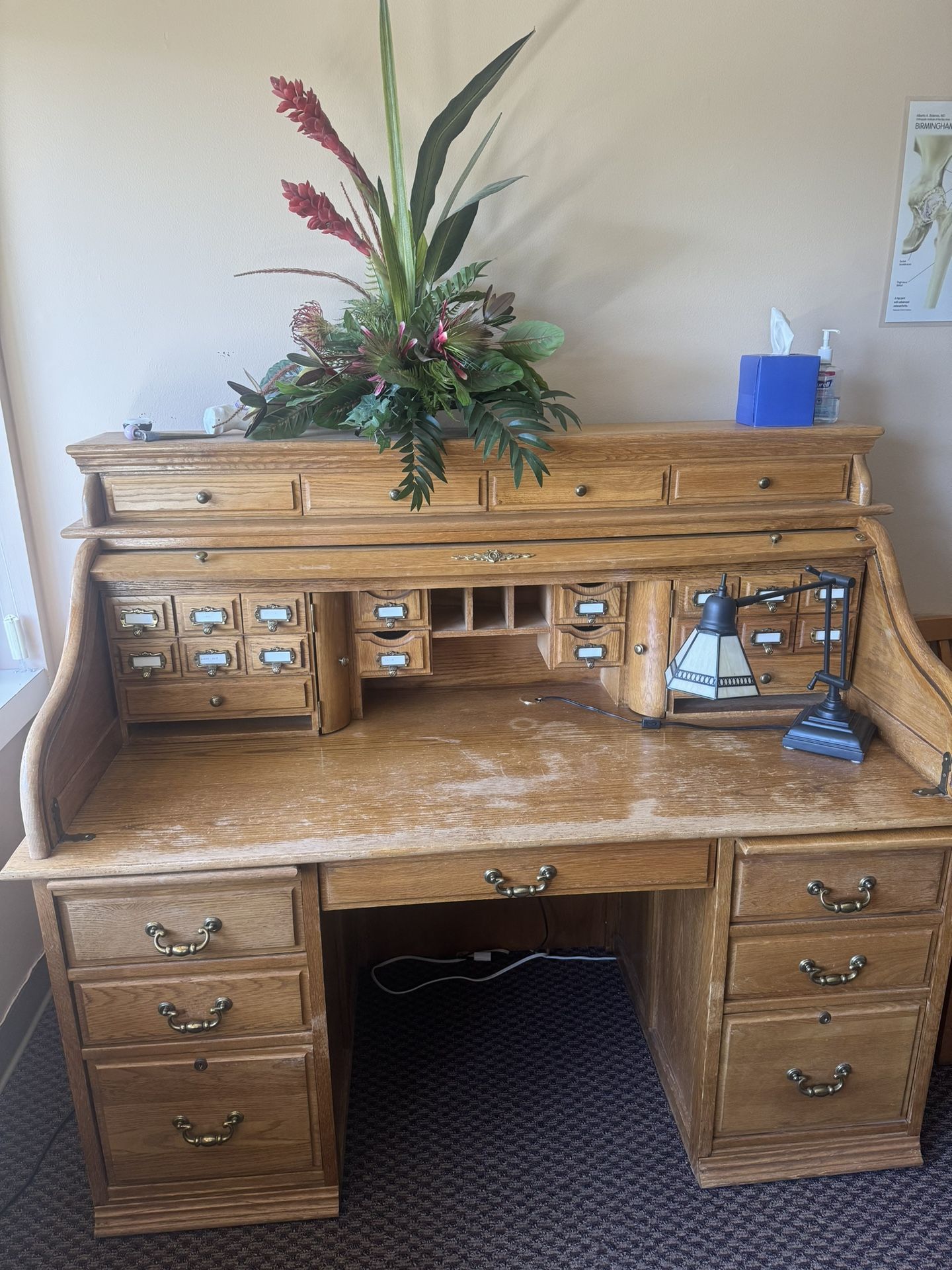 Roll Top Secretary Desk