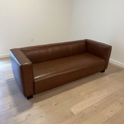 Faux Leather Sofa