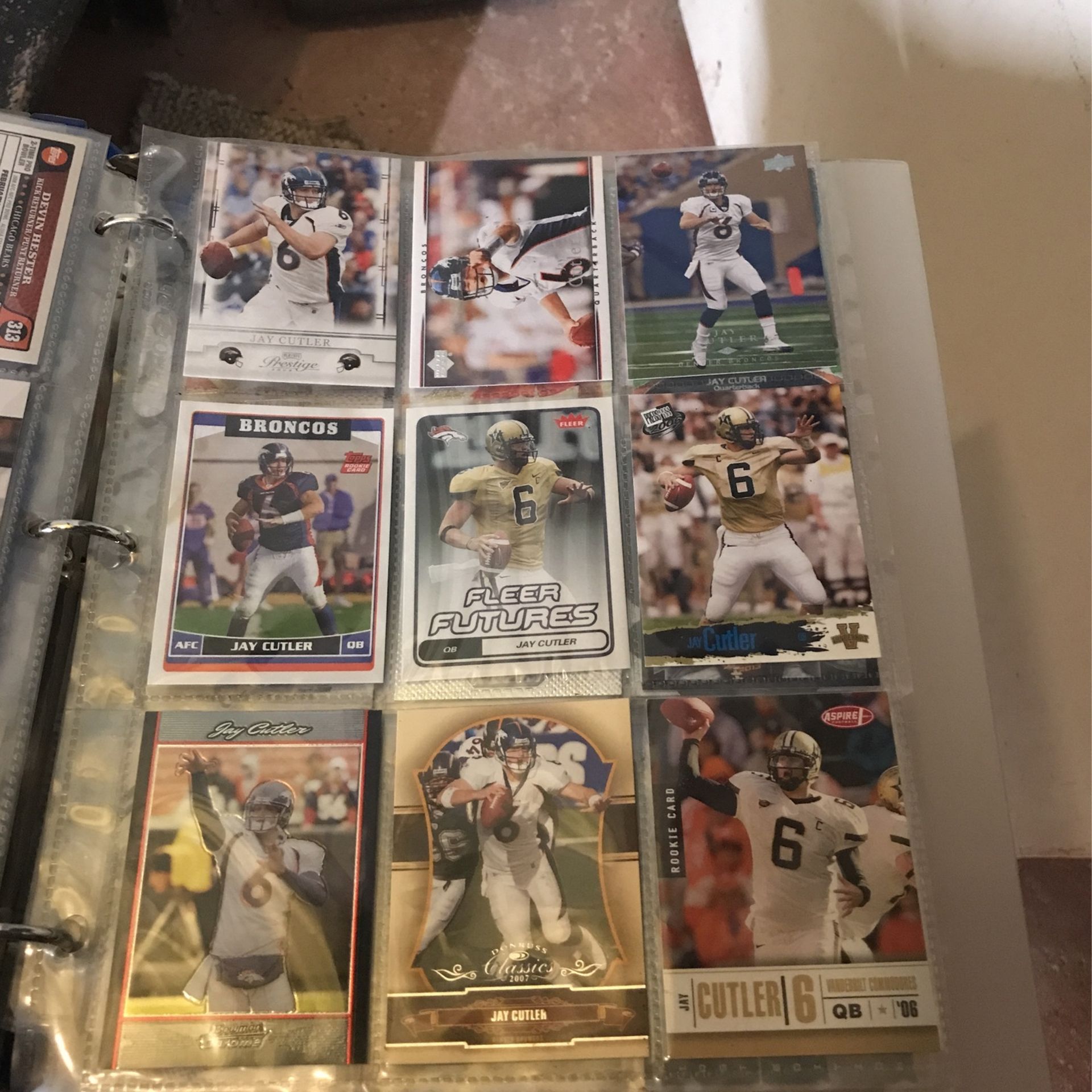 Jay Cutler 14 Card Lot -4 Rookie Cards