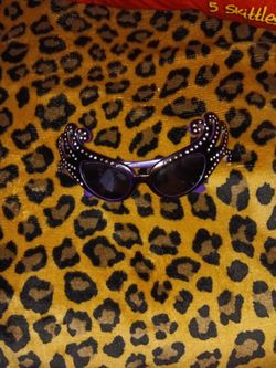 Y2k Mcbling Purple Glasses 