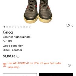 Gucci Men Shows Size 9.5