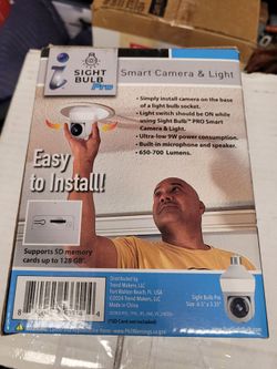Sight Bulb Pro Smart Camera & Light