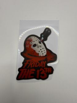 Friday the 13th Jason Mask Sticker Horror Slasher Movie Vinyl Decal for Laptop