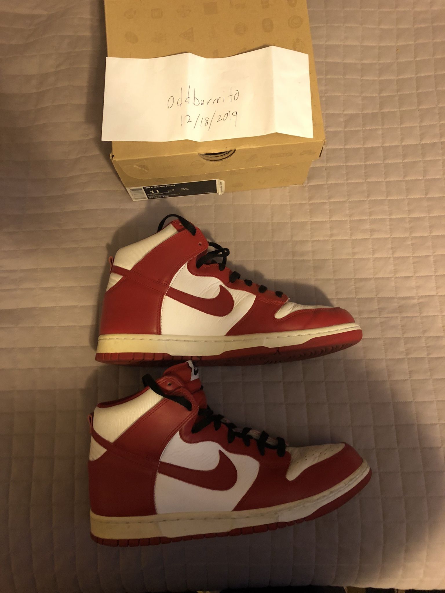 2010 Nike Dunk High Premium “St John’s” size 11 Shoes