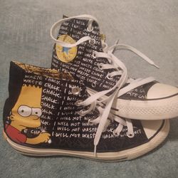 Bart Simpson High Top Sneakers