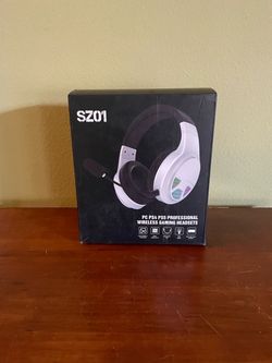 New SZ01 Wireless Gaming Headset PC PS4 PS5