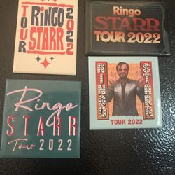Ringo Starr 2022 Tour Magnets (4) Collectible 