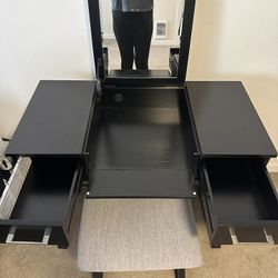 Black Vanity Desk 