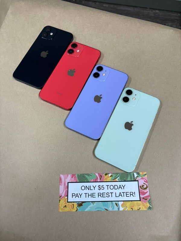 Apple IPhone 12 Mini 5G Only $5 Today Pay The Rest Later!