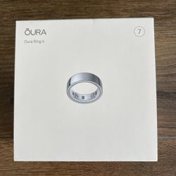 Oura Ring 4 Silver, Size 7. Brand New. Never Opened. $300