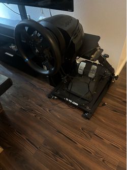 PlayStation racing driving wheel set up