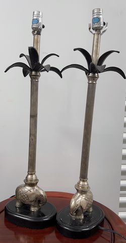 Antique Table Lamp Set 