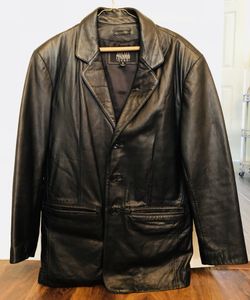 Black Leather Blazer/Jacket