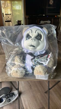 Terrifier Teddy, terror ￼stuffed bear, new, in bag