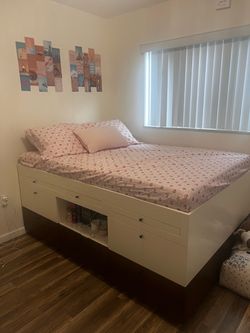 Pottery Barn Full-Size Storage Bed  –  Captain’s Bed $950 obo