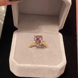 Amethyst Ring Adjustable / All Size. Great Gift For Your Mom, Sister, Girlfriend