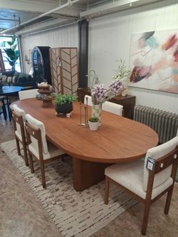 Cherry Mid-Century Dining Table