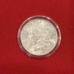 1887 P Morgans Silver Dollar 