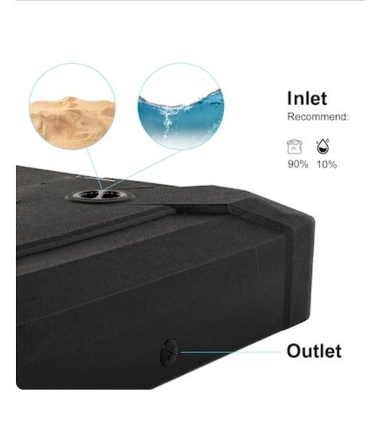 Base Para Sombrilla Grande Se Llena Con agua