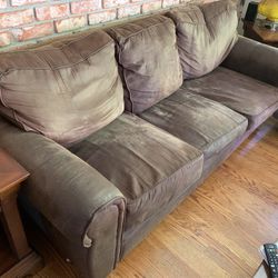 FREE Brown Fabric Sofa