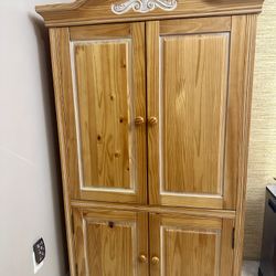 Solid Wood Armoire / TV Cabinet / Storage Wardrobe