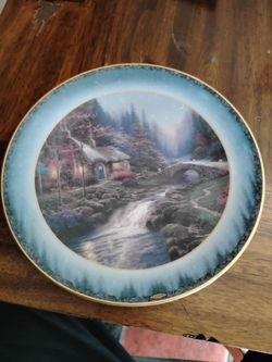 Vintage Thomas Kinkade Twilight Cottage by Lenox
