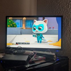 TV & remote & paperwork