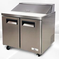 NSF Sandwich Prep Table 36 Ins Refrigerator SCL2-36-E-HC