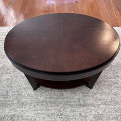 Lightly Used Wooden Coffee Table (Cherry Brown) 