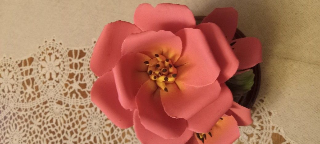 Porcelain Flower Decor