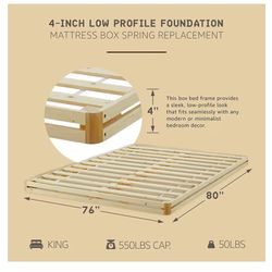  Foundation Mattress Box Spring Replacement, King