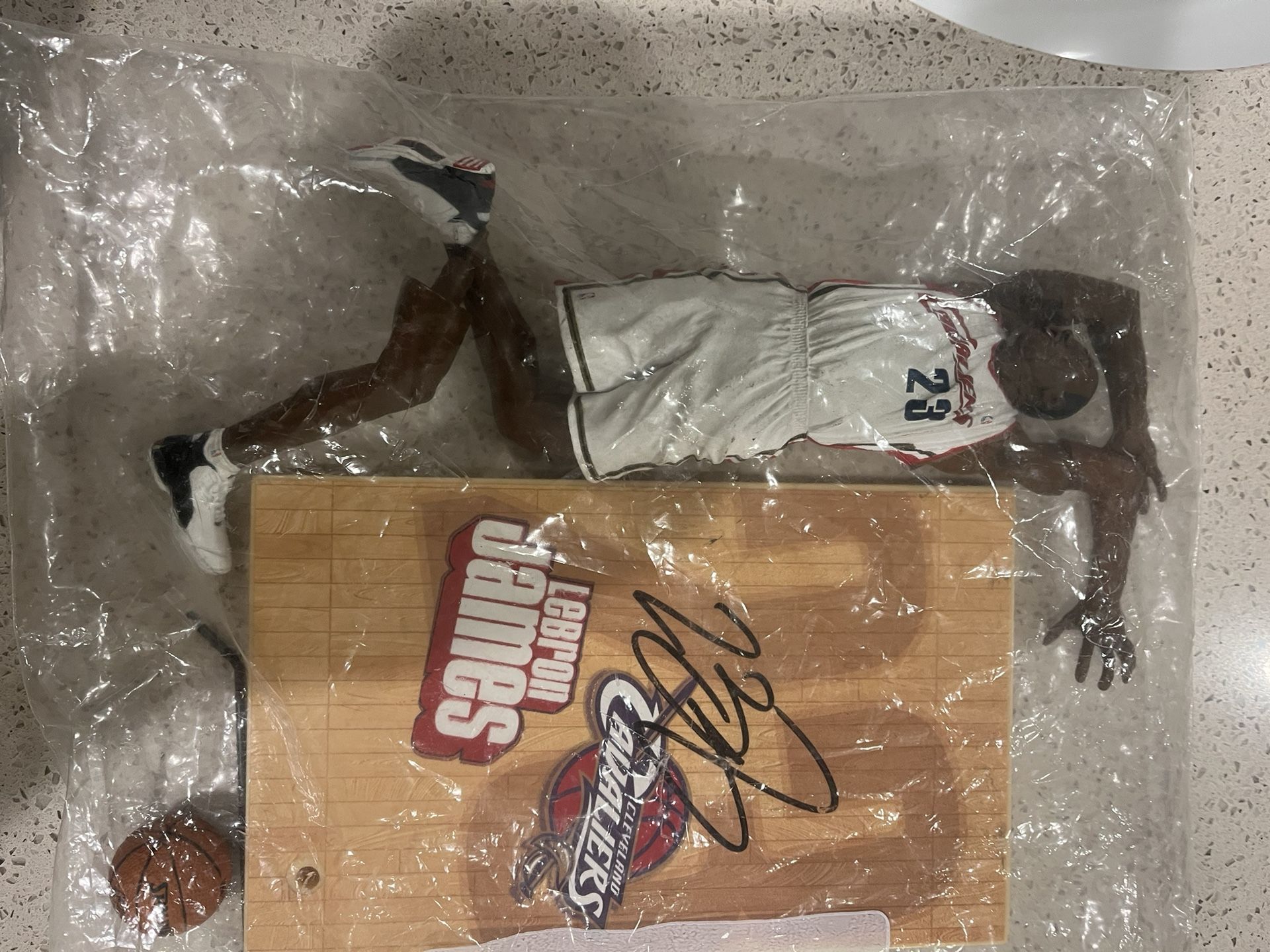 2003 McFarlane toys, autographed, LeBron James figure