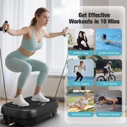 Vibration Plate Exercise Machine Fitness Platform Whole Body Shaker Vibrate Stand Board Lymphatic Drainage Shaking for Weight Loss Fat Burning 