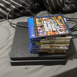 PS4 With Games And 2 Controllers