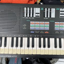 Yamaha PortaSound PSS-470 Electronic Piano Keyboard Digital Synthesizer