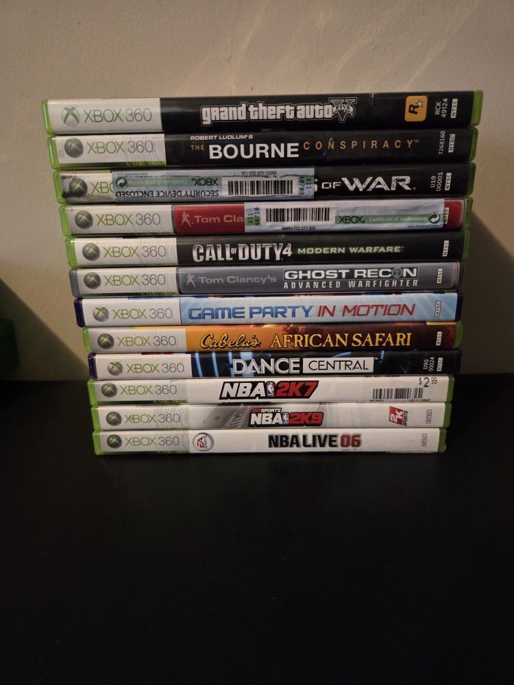 Xbox 360 Games- $5 Each Game