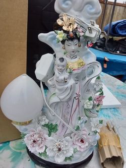 Vintage Oriental Dual Lamp