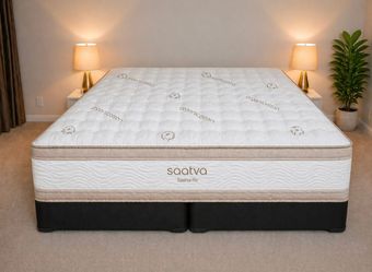 Newer King Saatva Rx 15.5" Luxury Mattress and Boxspring Set