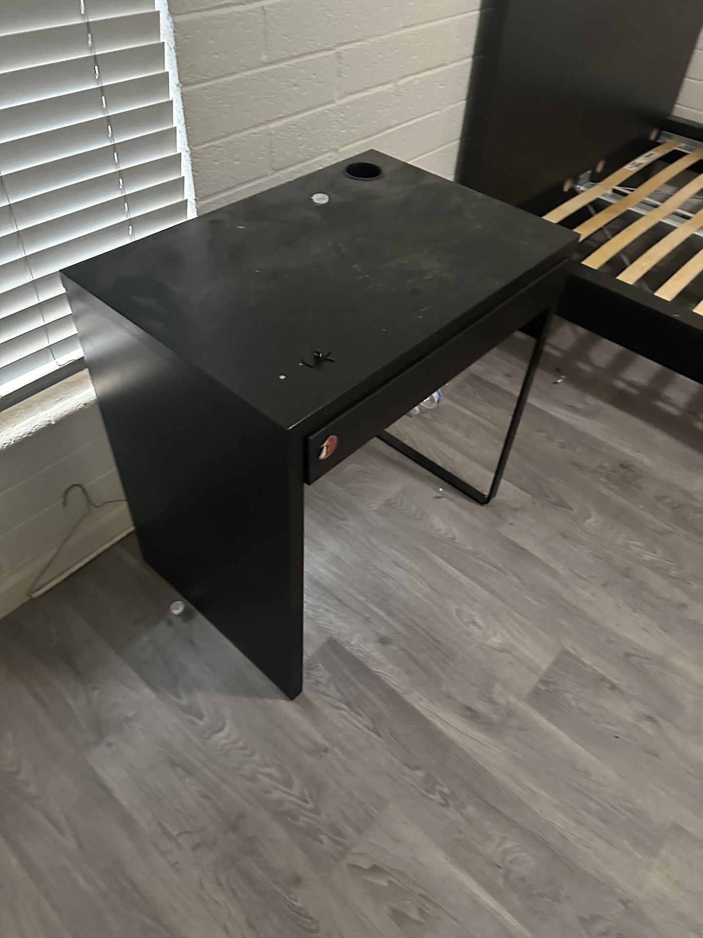 IKEA Full Size Bed Frame And Desk