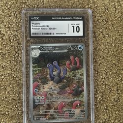 Wugtrio Illustration Rare CGC 10 Pokemon card