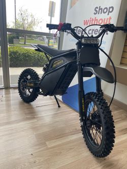 HeyBike Villain Electric Dirt Bike 50mph All Black Edition Ebike Financing $49 Down Payment