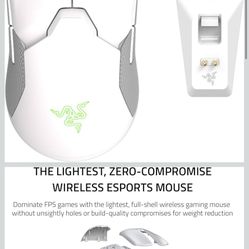 Razer Viper Ultimate Lightweight Wireless Gaming Mouse & RGB Charging Dock: Hyperspeed Wireless Technology - 20K DPI Optical Sensor - 74g Lightweight 