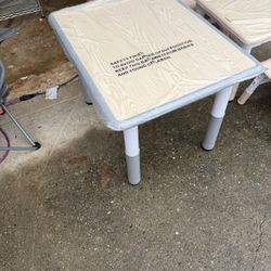 Kids Table and 2 Chairs Set, Height Adjustable Toddler Chairs, Graffiti Desktop Study With Anti-Slip Foot Covers, Children Activity Set for Ages 2-10